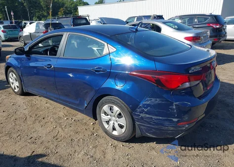 2016 Hyundai Elantra Se/Sport/Limited from USA, damaged, VIN 5NPDH4AE6GH665767